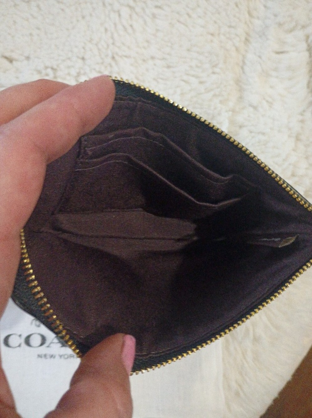 Coach Chain Monogram Wristlet - Picture 6 of 8